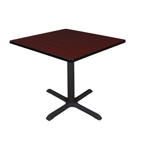 Cain Square Tables > Breakroom Tables > Cain Square & Round Tables, Wood, Metal Top, Mahogany TB4242MH